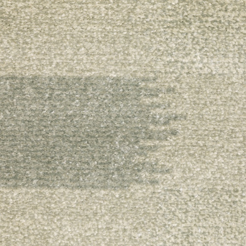 7' X 9' Beige And Ivory Geometric Area Rug