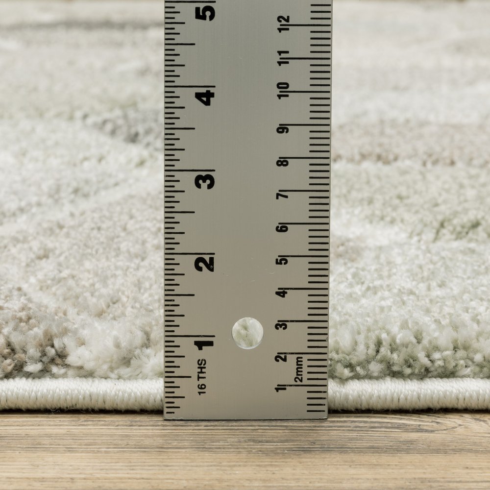 7' X 10' Ivory Gray And Charcoal Geometric Area Rug