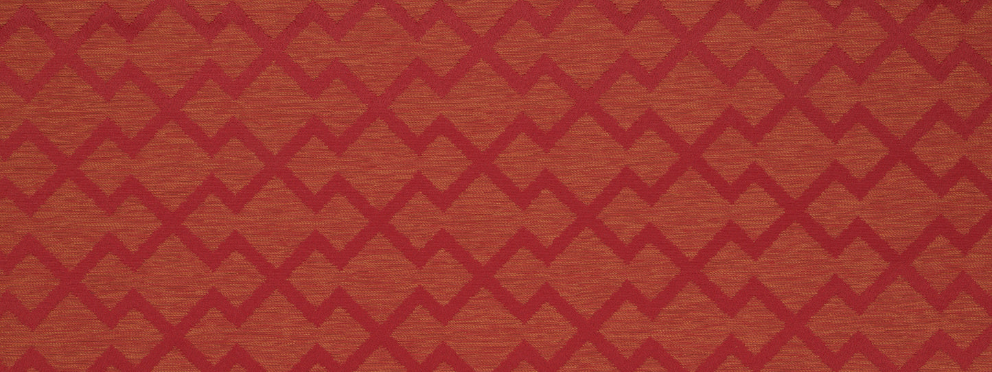 Robert Allen Contract Tribal Zig Zag | Scarlet  Upholstery     - 508488
