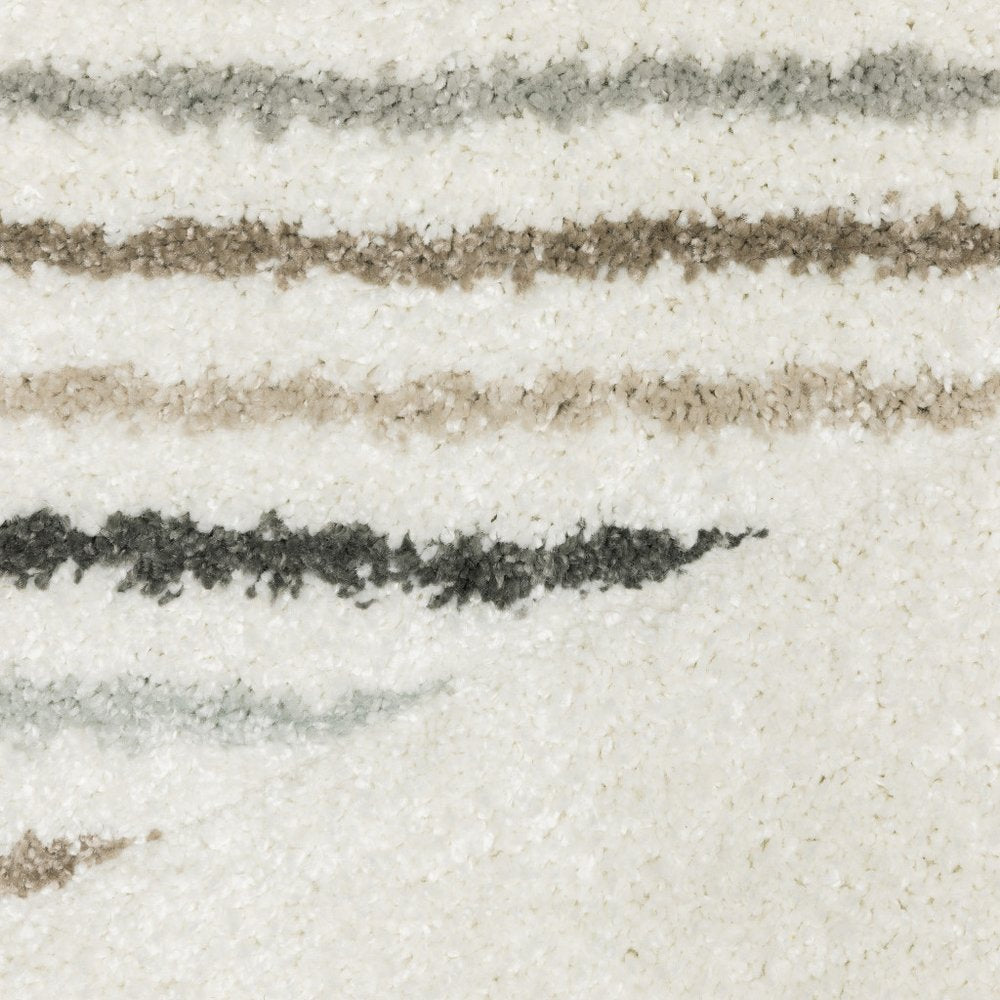 Product title: 10' X 13' Beige Grey Sage Green Pale Blue Brown And Charcoal Geometric Power Loom Stain Resistant Area Rug