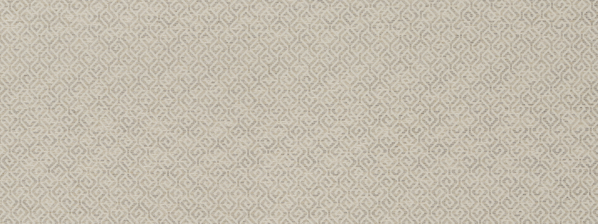 Beige fabric texture with subtle repeating geometric lattice pattern.