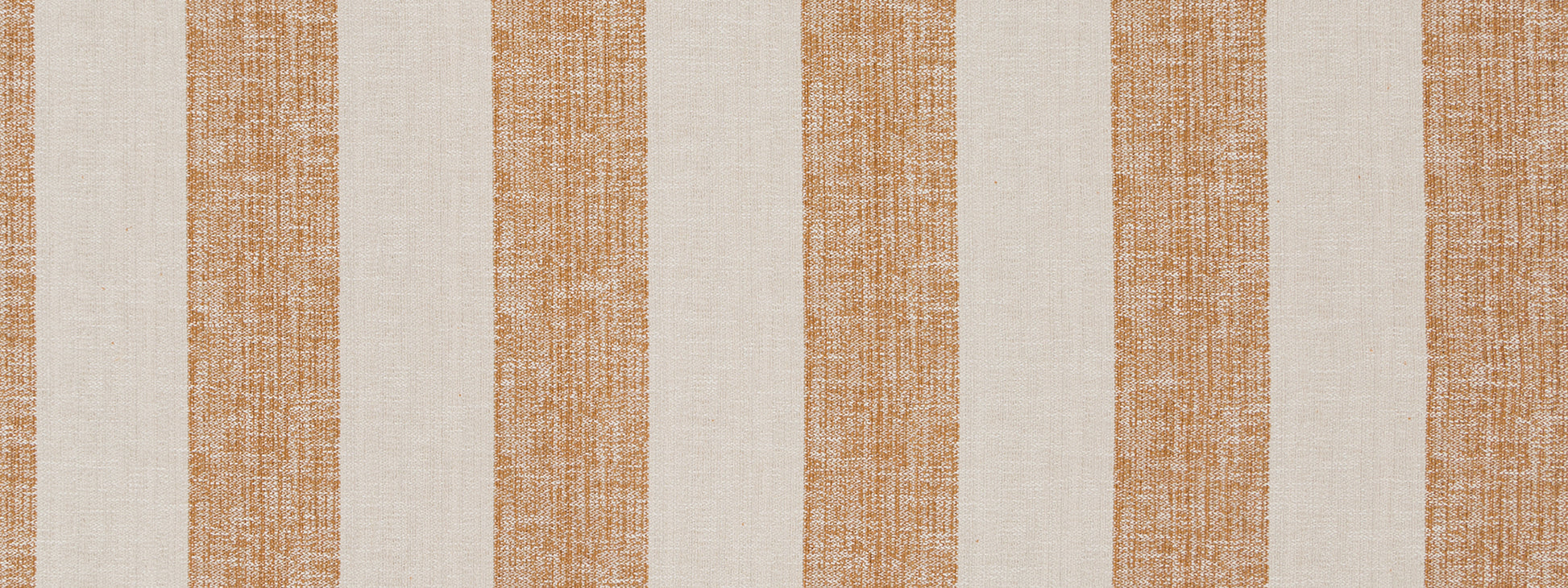 Beige and tan striped linen fabric texture with vertical woven pattern, casual upholstery style.