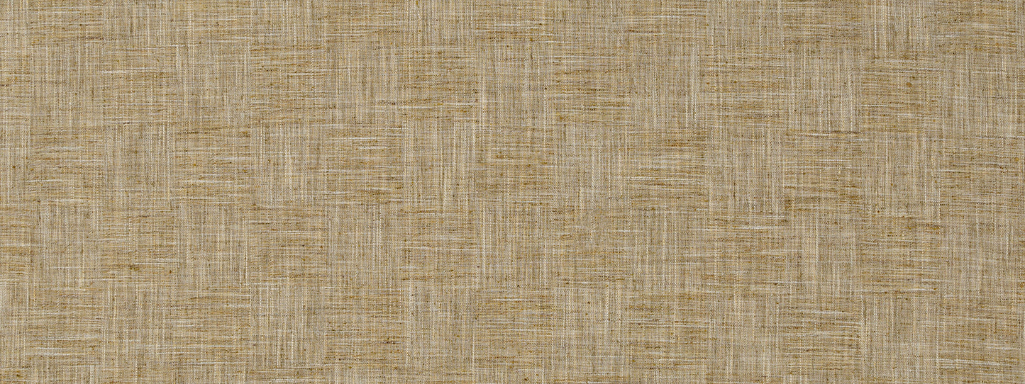 Chestnut-brown woven fabric with subtle tan threads; natural linen-like texture suitable for upholstery or decorative background.