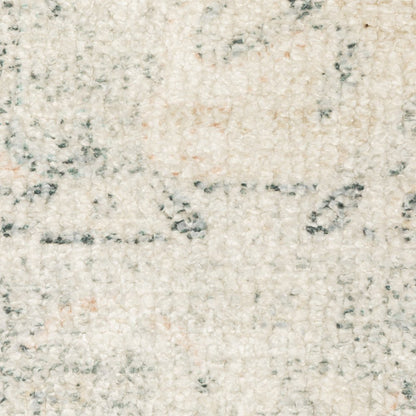 10' X 13' Beige And Grey Oriental Hand Loomed Stain Resistant Area Rug With Fringe