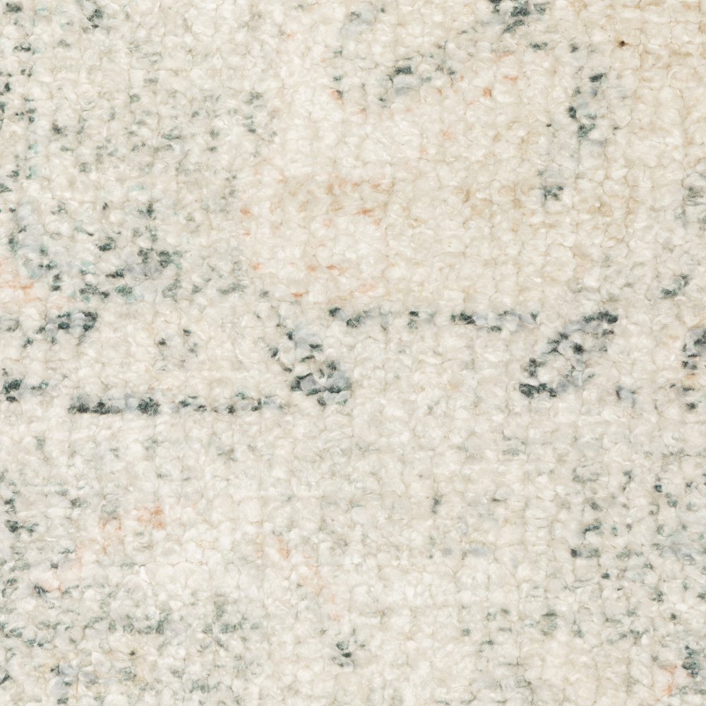 8' Beige And Gray Oriental Hand Loomed Runner Rug With Fringe