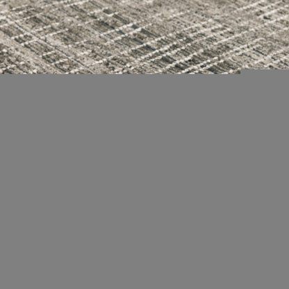 5' X 8' Charcoal Grey Grey Ivory Tan And Brown Abstract Power Loom Stain Resistant Area Rug