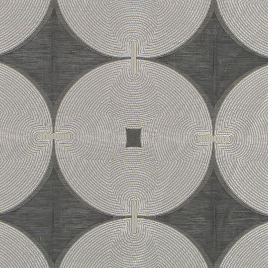 Duralee Monogram Hr61733 | 174-Graphite  Drapery     - 509605