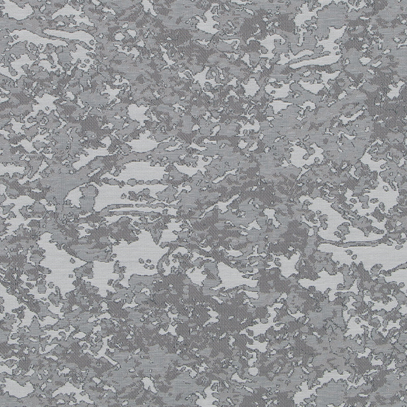 Gray marbled texture with irregular light and dark gray splotches; abstract stone-like pattern for upholstery fabric