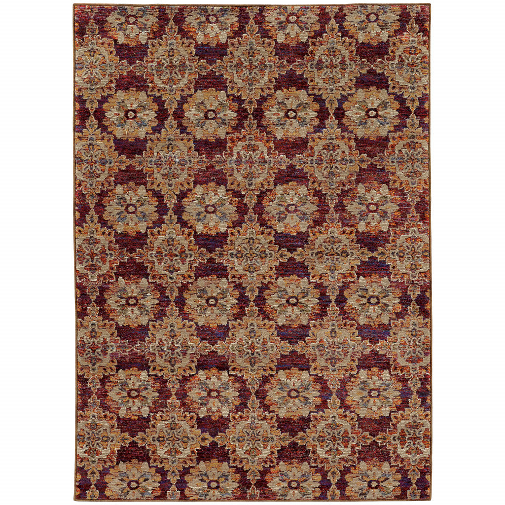 2' X 3' Oriental Power Loom Area Rug