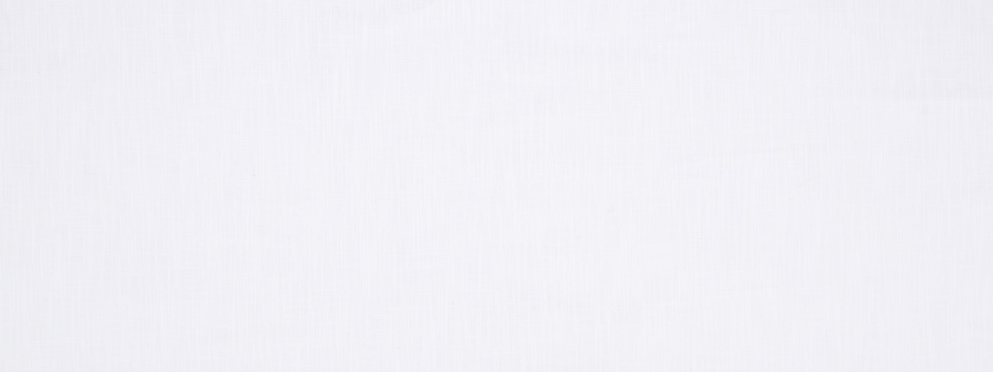 White cotton fabric with subtle vertical ribbing and smooth texture.
