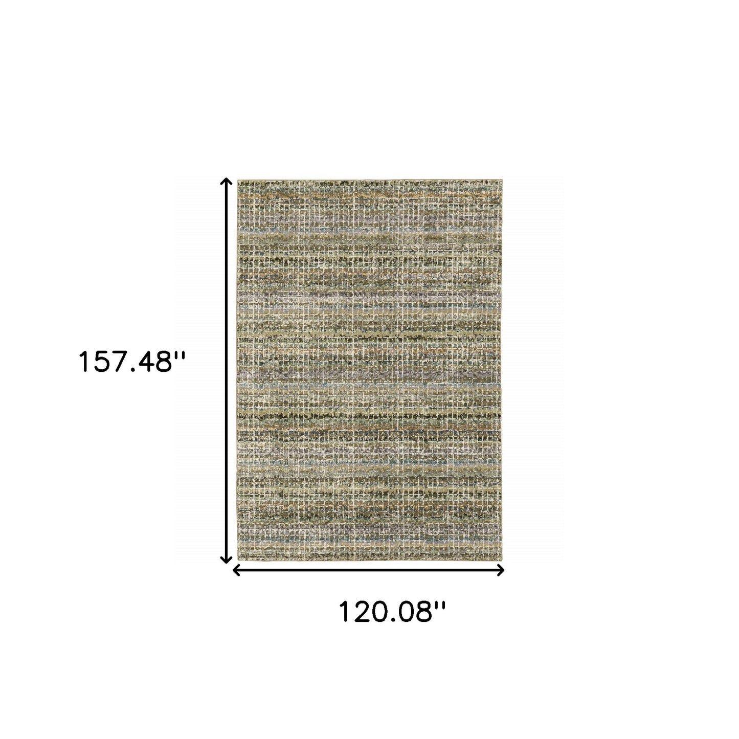 10' X 13' Gray and Ivory Abstract Power Loom Area Rug