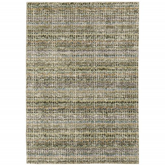 2' X 3' Gray And Ivory Abstract Area Rug