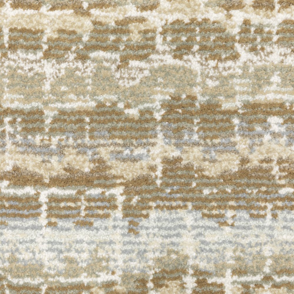 2' X 3' Ivory And Gray Abstract Area Rug