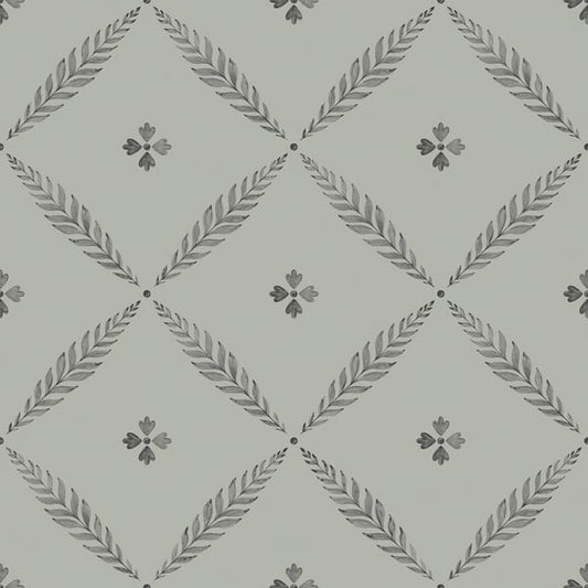 Galerie Wallcoverings Blomstermala Floral Galerie Wallcoverings  Silver Grey   - 51022