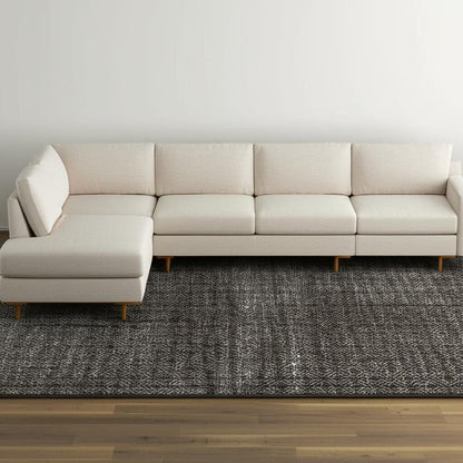 10' X 13' Gray Geometric Power Loom Area Rug