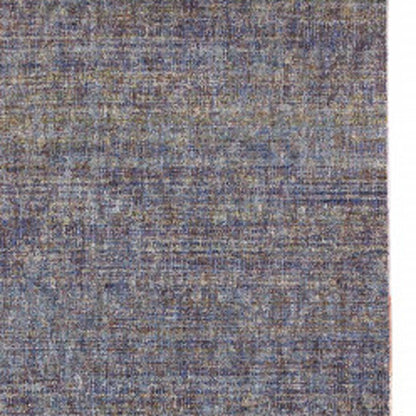 12' Purple And Gray Distressed Runner Rug
