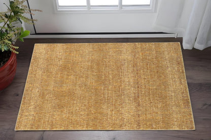3' X 5' Brown Power Loom Area Rug