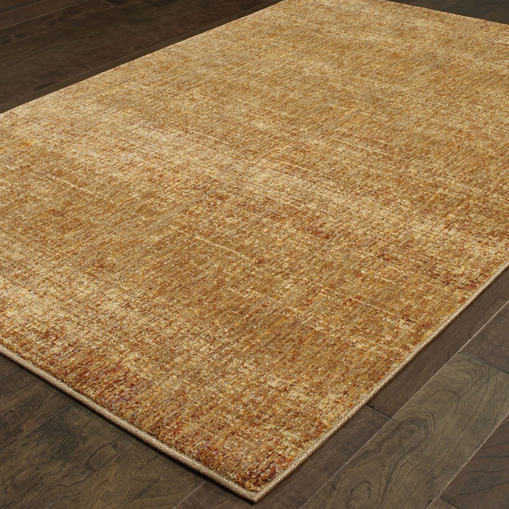 7' X 10' Brown Power Loom Area Rug