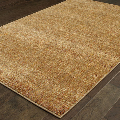 7' X 10' Brown Power Loom Area Rug