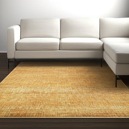 7' X 10' Brown Power Loom Area Rug