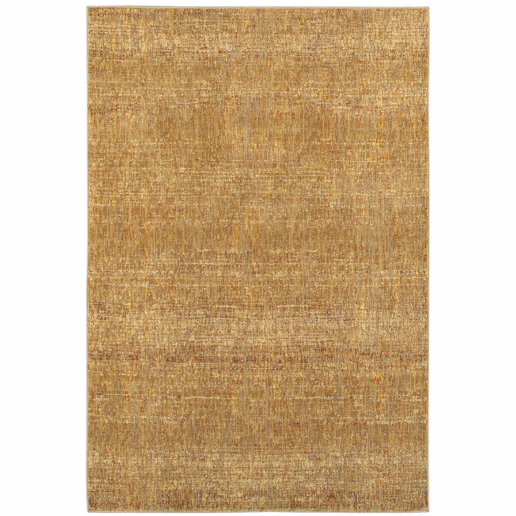 9' X 12' Brown Power Loom Area Rug