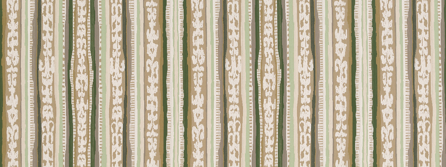 Robert Allen Woodcut Stripe | Lettuce  Upholstery     - 510393