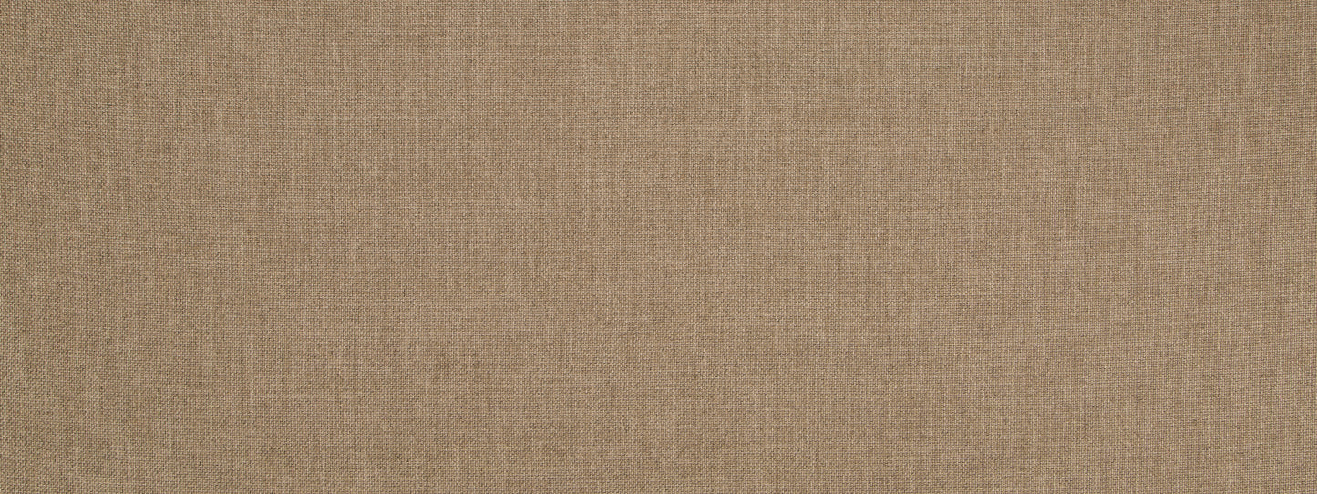 Taupe burlap-style woven upholstery fabric texture close-up