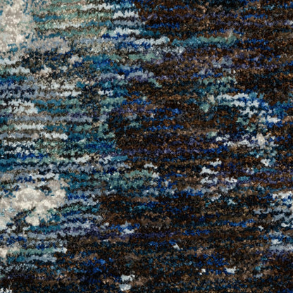 2' X 3' Gray Abstract Power Loom Area Rug