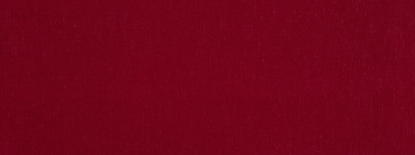 Solid scarlet upholstery fabric with a subtle weave texture.