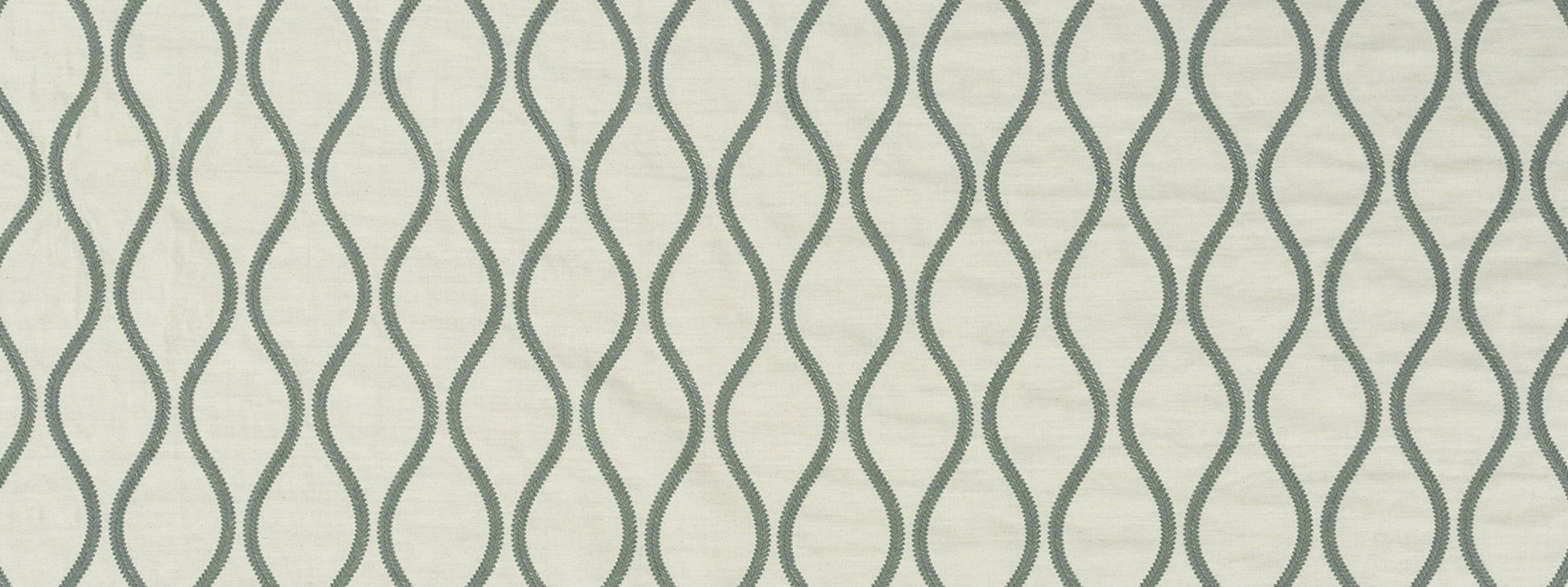 Grey wavy vertical lines on a light beige background; a repeating geometric pattern.