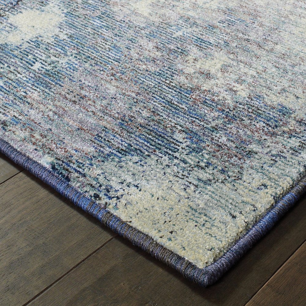 12' Ivory Abstract Runner Rug