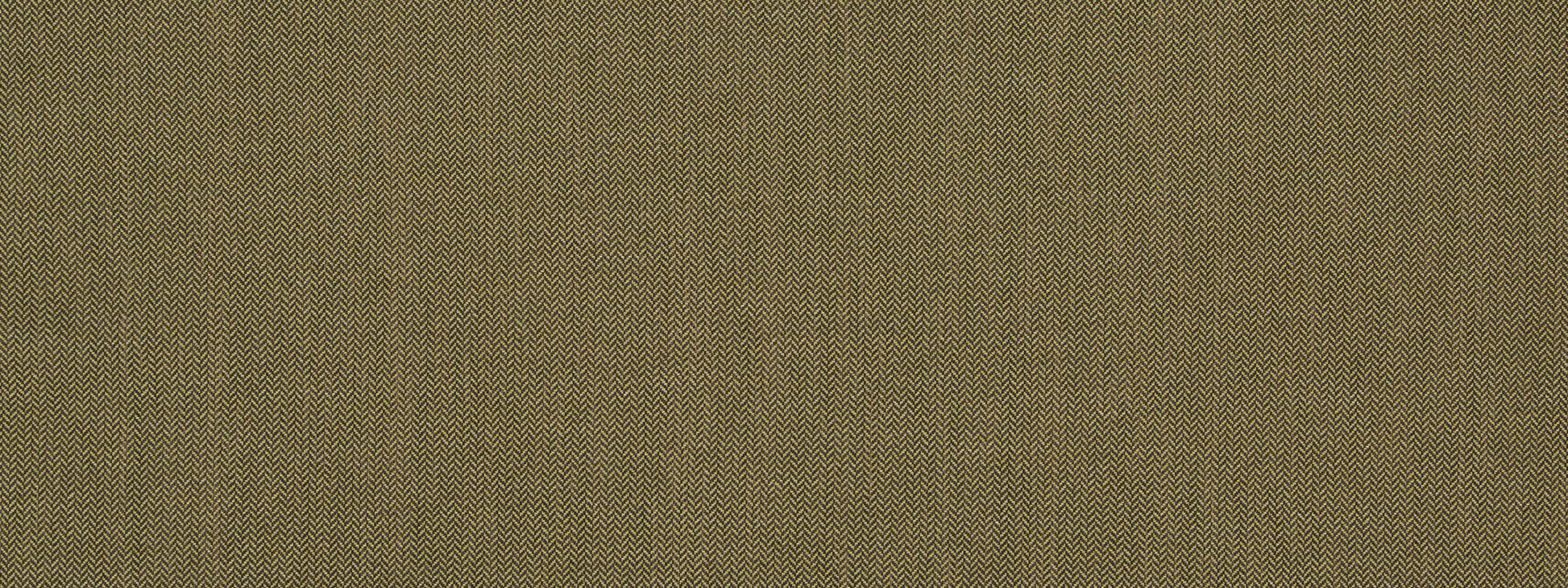 Close-up of olive-brown leaf-pattern upholstery fabric with a subtle tweed texture.