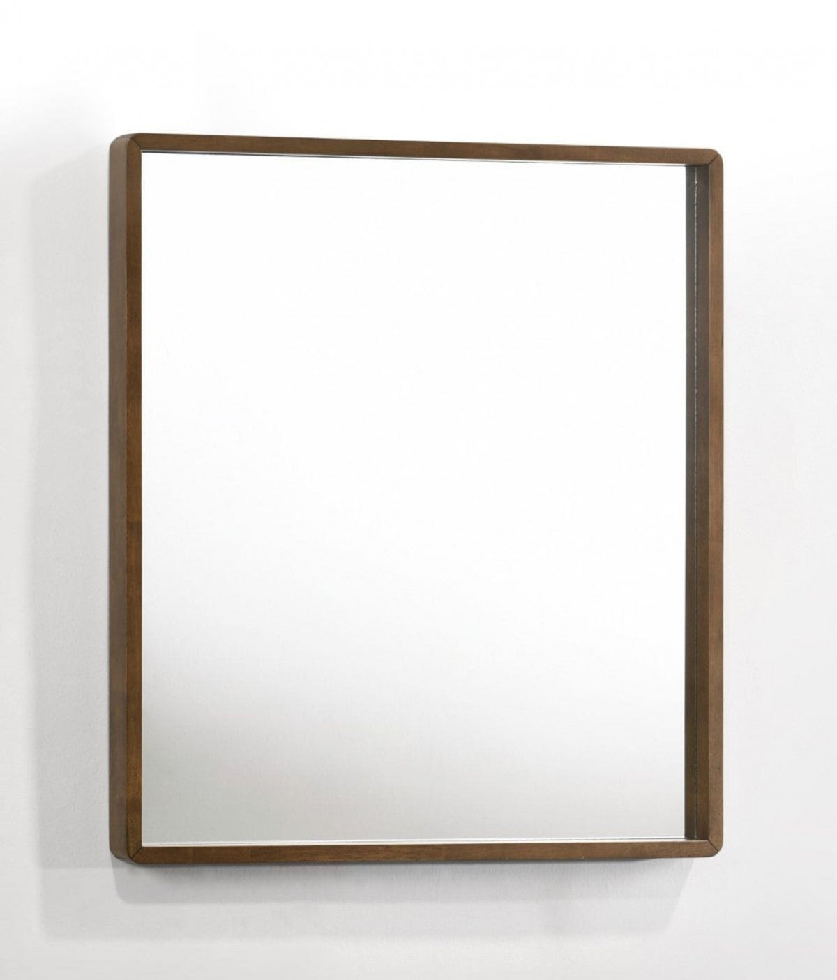 40" Brown Wood Framed Accent Mirror