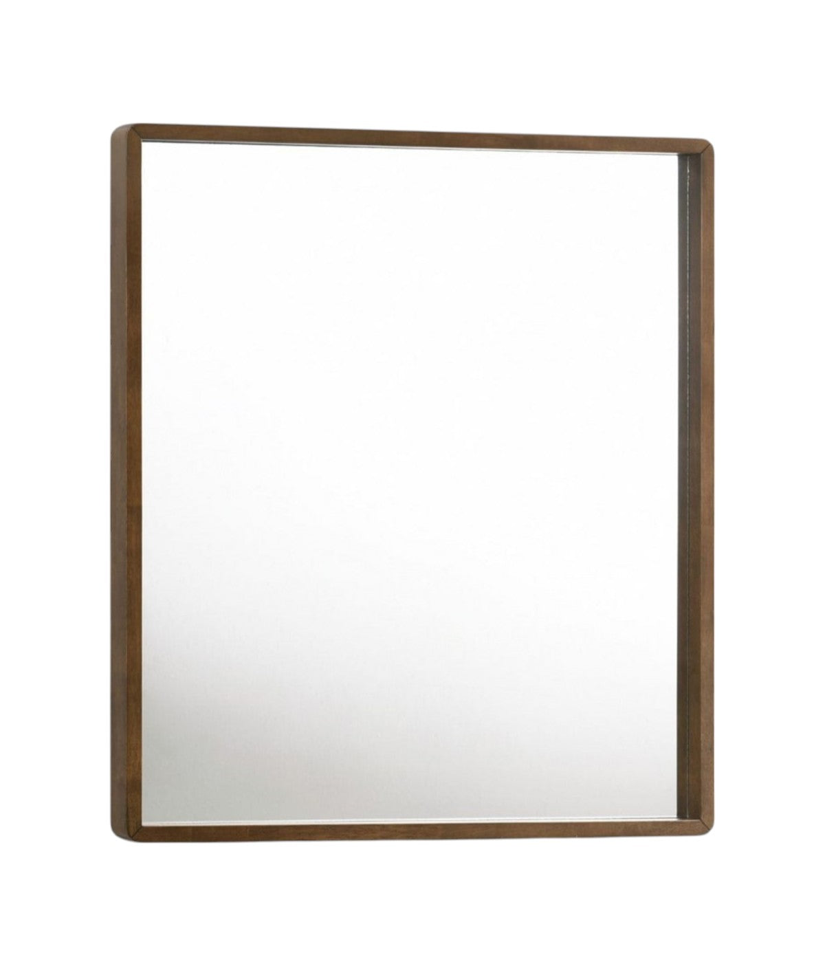 40" Brown Wood Framed Accent Mirror