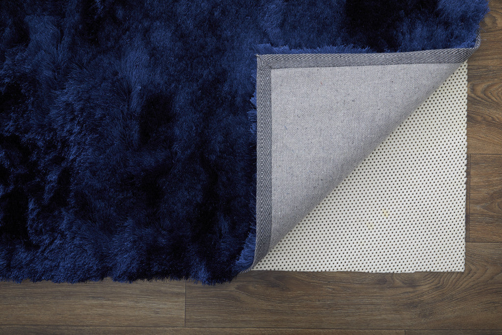 2' X 3' Black Shag Tufted Handmade Area Rug