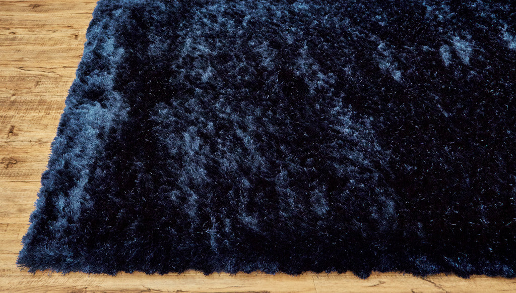 2' X 3' Black Shag Tufted Handmade Area Rug