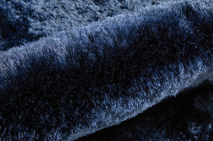 2' X 3' Black Shag Tufted Handmade Area Rug