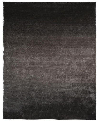 2' X 3' Black Shag Tufted Handmade Area Rug