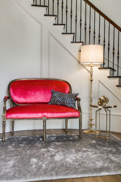 2' X 3' Black Shag Tufted Handmade Area Rug