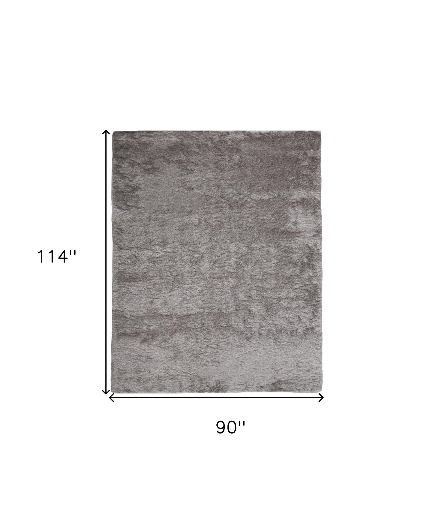 2' X 3' Black Shag Tufted Handmade Area Rug