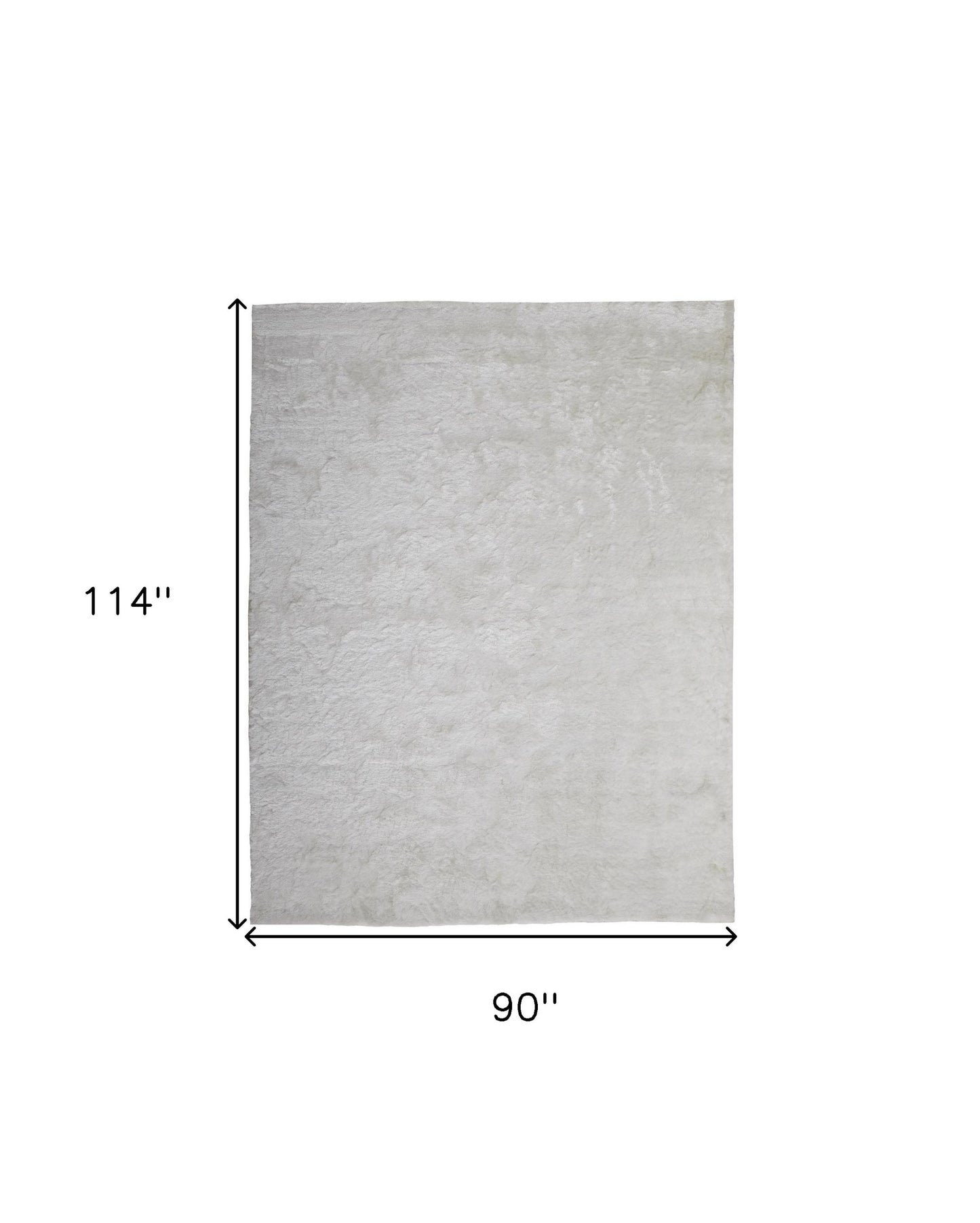 2' X 3' Black Shag Tufted Handmade Area Rug