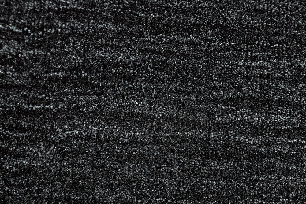 10' X 13' Black Wool Hand Woven Area Rug