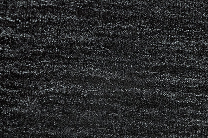 10' X 13' Black Wool Hand Woven Area Rug