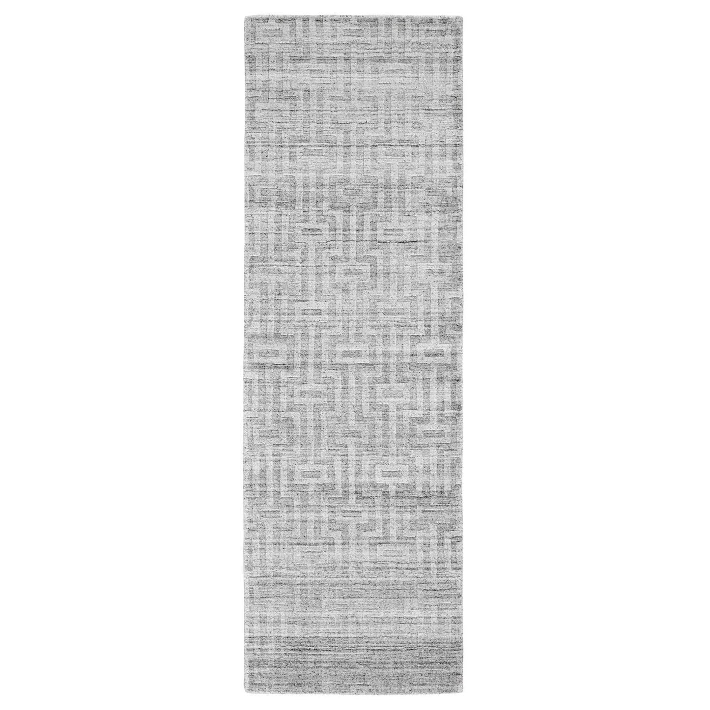 2' X 3' Silver Floral Hand Woven Area Rug