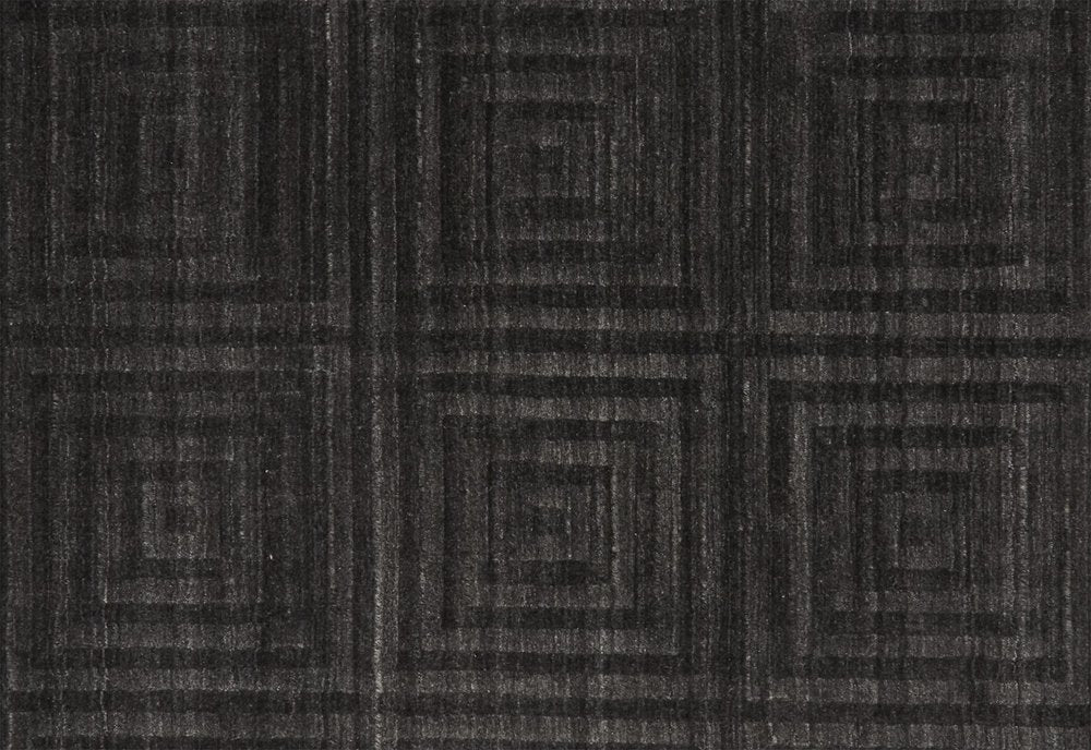 8' X 10' Gray Geometric Hand Woven Area Rug