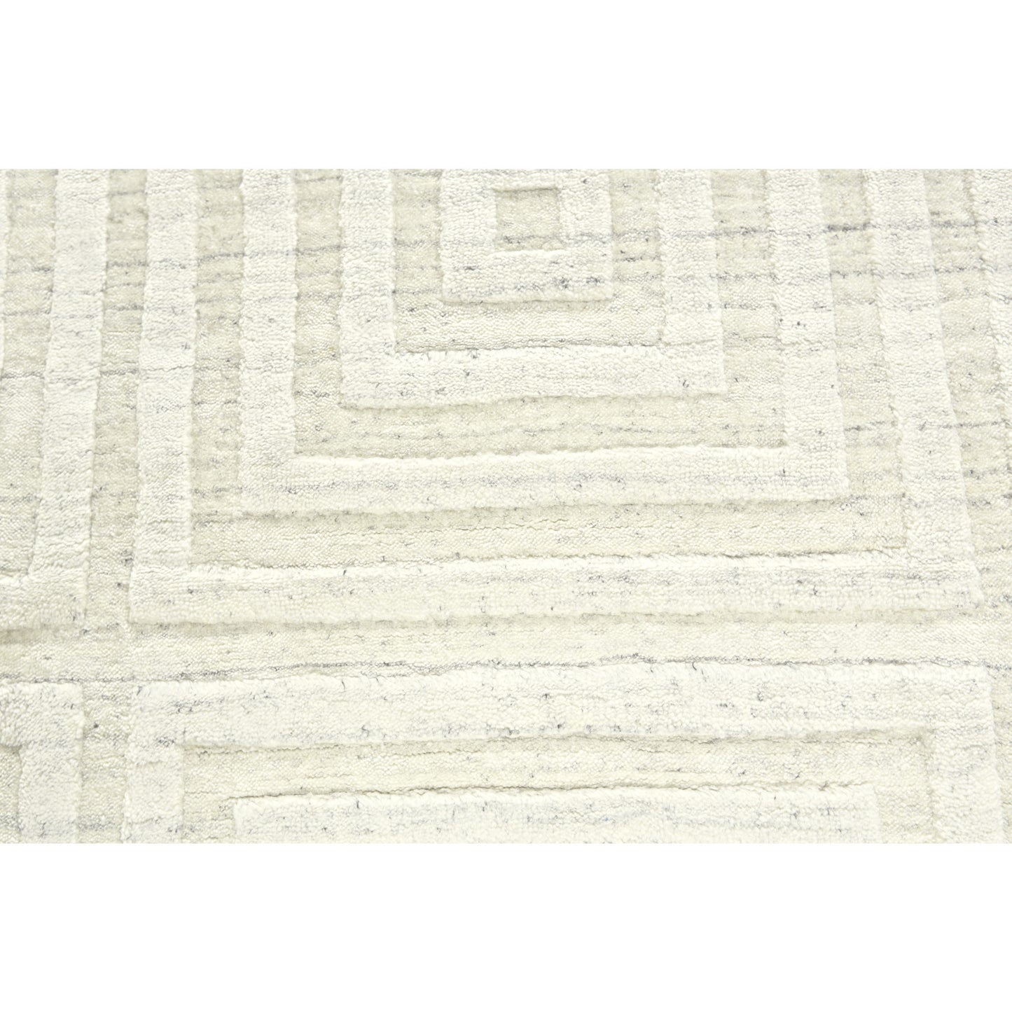 5' X 8' Gray Geometric Hand Woven Area Rug