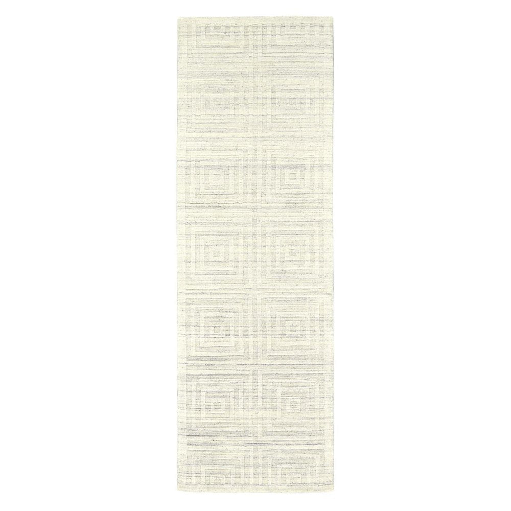 8' X 10' Gray Geometric Hand Woven Area Rug