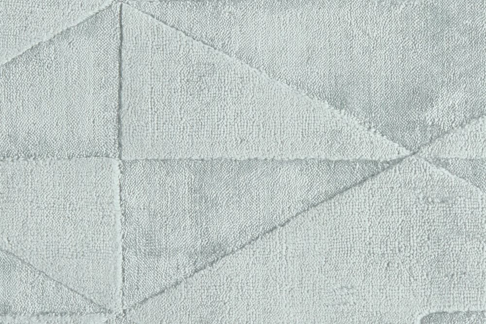 4' X 6' Gray Geometric Hand Woven Area Rug