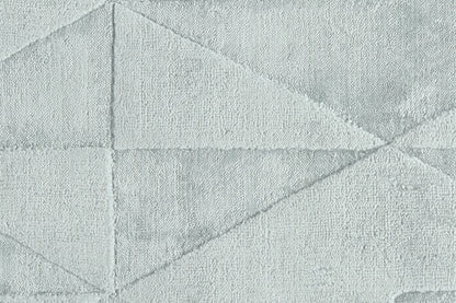 4' X 6' Gray Geometric Hand Woven Area Rug