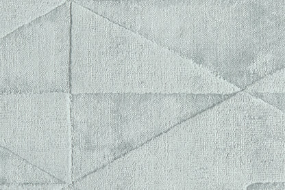 4' X 6' Gray Geometric Hand Woven Area Rug